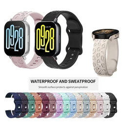 For Redmi Watch 5 Active Leopard Silicone Strap Engraved Band For Xiaomi Redmi Watch 5 Lite