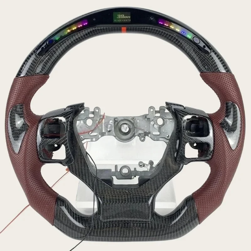 

For Lexus IS Series IS250 IS350 Carbon Fiber LED Racing Steering Wheel, Car Interior Upgrade Accessories 2013-2026