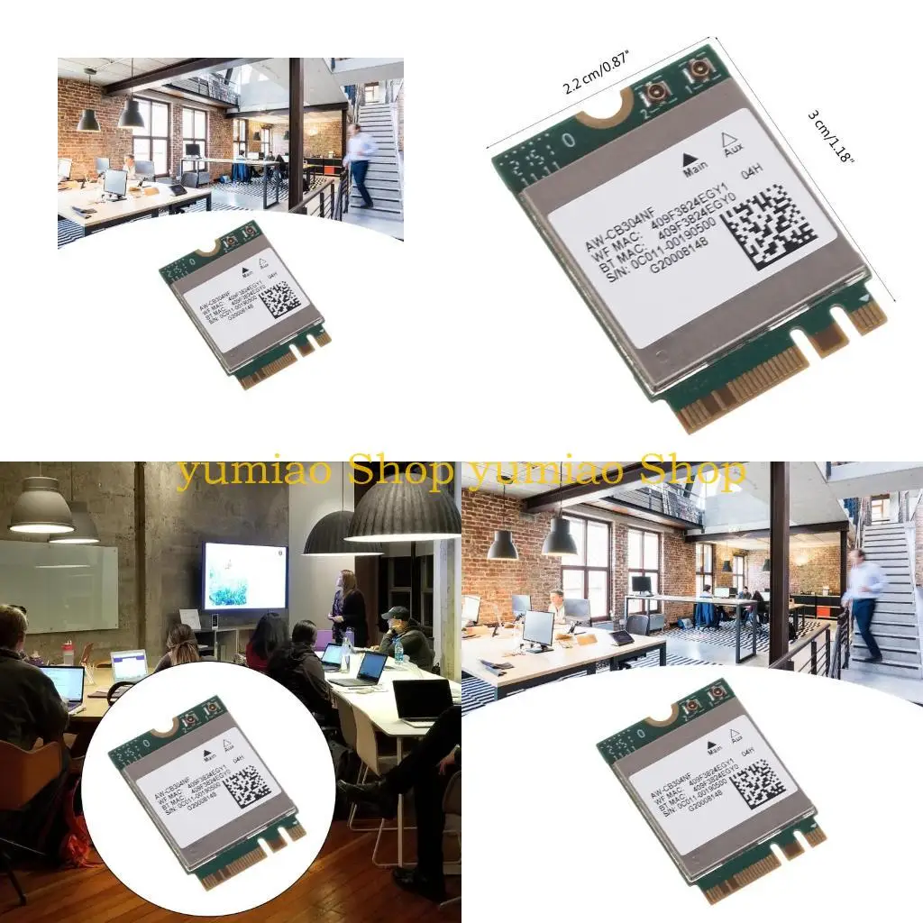 

587B Wireless Networking Card RTL8821 CB304NF NGFF WIFI Card Support 2.4Ghz/5Ghz Bluetooth-compatible4.2 RTL8821CE