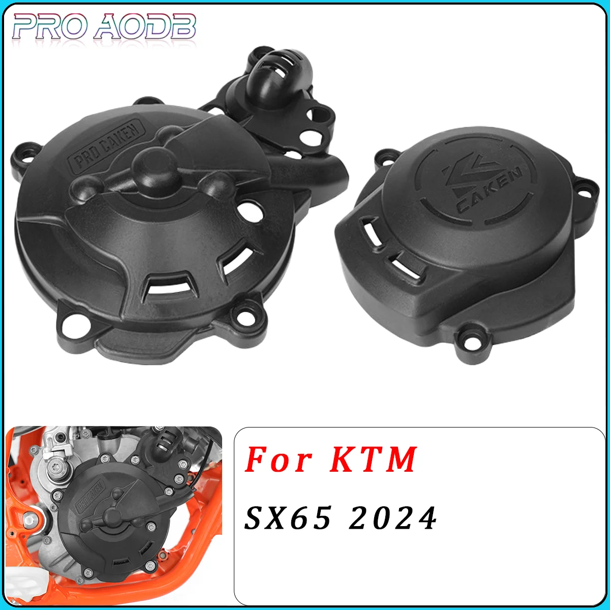 

Motorcycle Ignition Guard Cover Clutch water pump Protector For KTM SX65 SX 65 2024 Dirt Bike