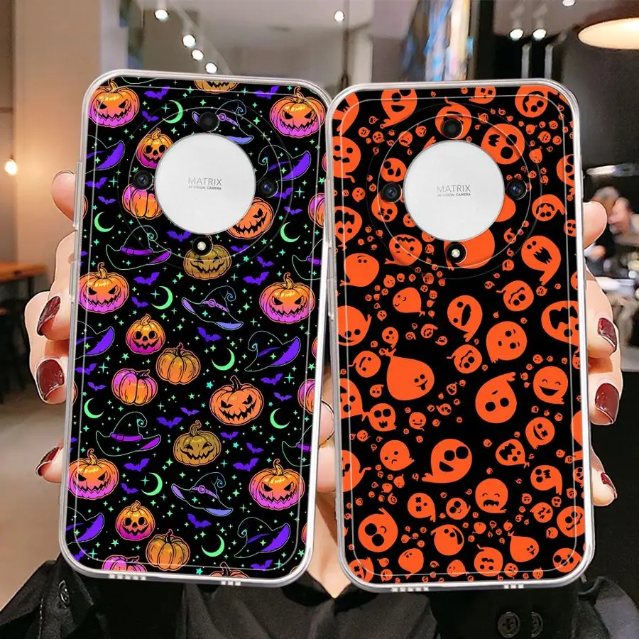 حافظة Monster Halloween Ghost لهاتف Honor X8 X9b X8a 90 Lite X9a X8b X7b غطاء هاتف ناعم