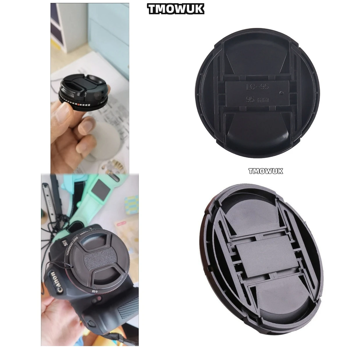 

For SONY A700 A7M3 A7R6 A7CL ZV-E13 A200 ZV-E10 II A230 Camera Lens Cap Protective Cover Center Pinch Snap-on 49mm 52 55 58 62 6
