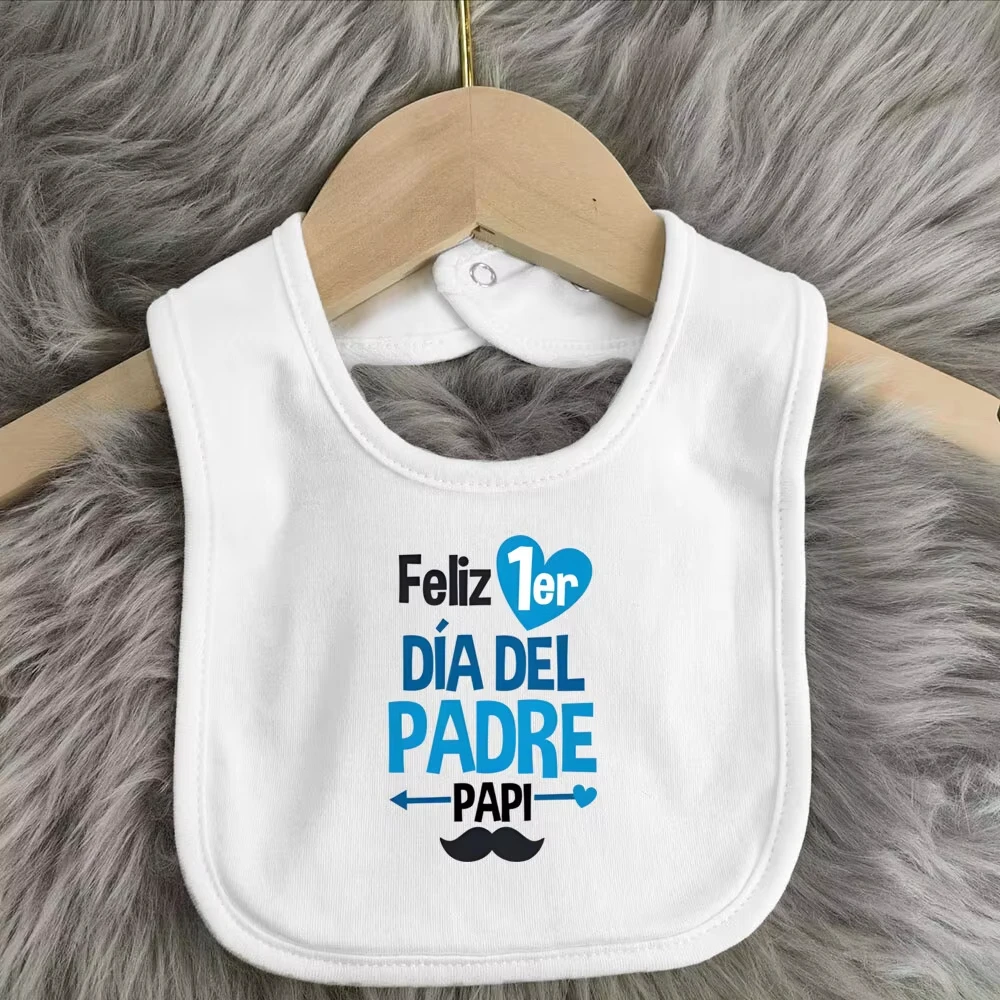 Happy Father's Day Print Baby Bib Infant Bibs Toddler Burp C