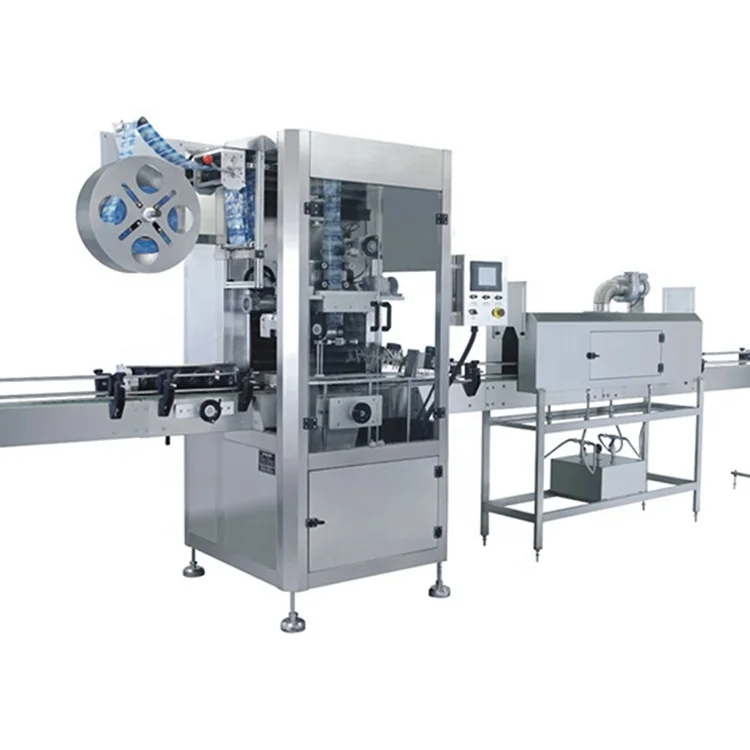 Automatic Shrink Sleeve Label Packing Machine for Glass Plastic Bottle Paper Cup