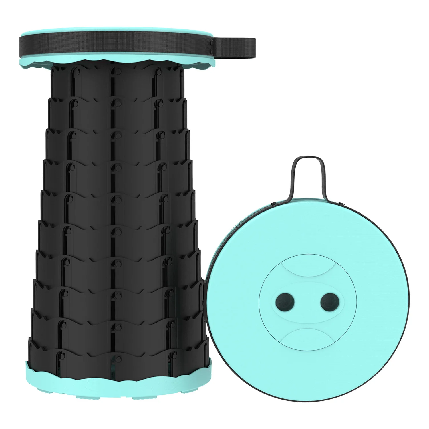 

Retractable Folding Chair Camping Fishing Hiking 10 Colors Bag Travel Adjustable Height Portable Stool Chairs for Adults