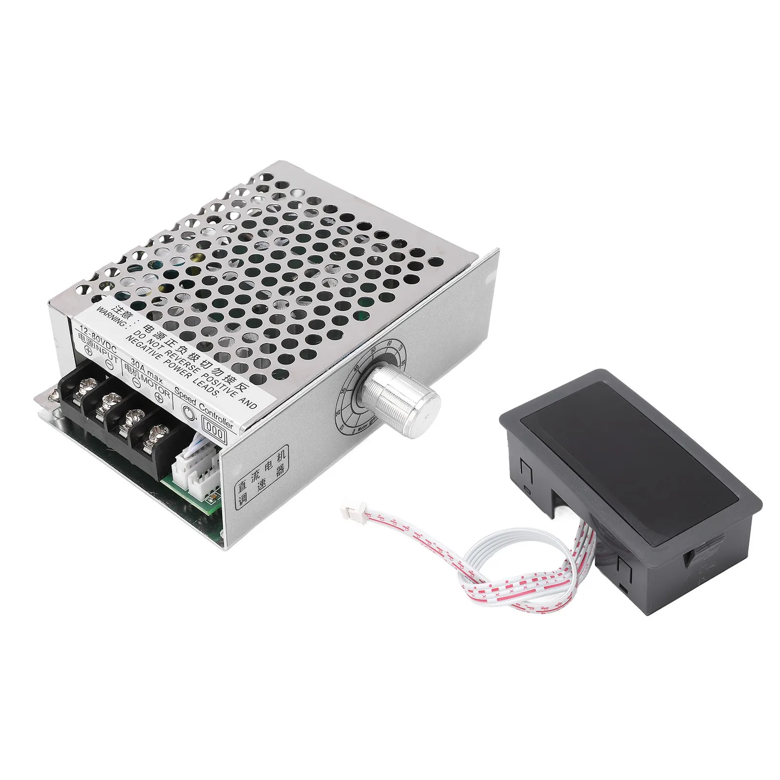 DC Motor Governor Soft Start and Stop PWM Motor Speed Controller with Digital Display Panel DC12‑80V
