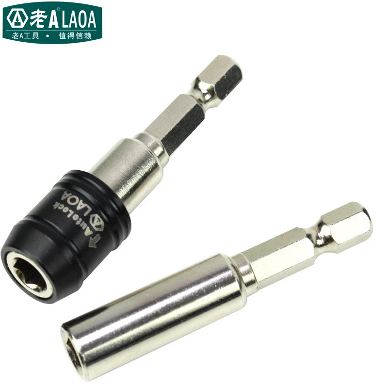 Haste de extensão LAOA1/4 para aparafusadeira elétrica, haste de extensão pequena com conector magnético, comprimento da haste 56MM