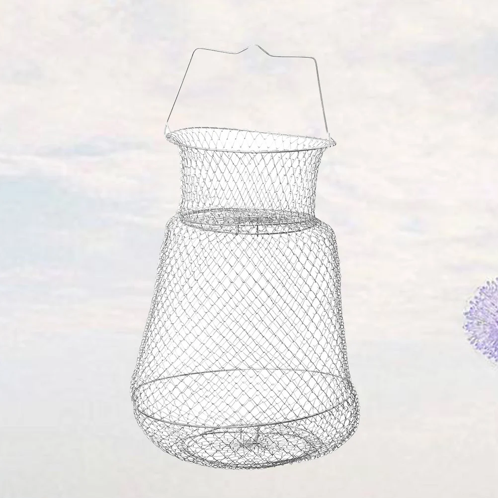 

44 CM Fishnets Fishing Foldable Outdoor Container Tools Accessories Steel Wire Outdoor Fishing Container Tools Trap