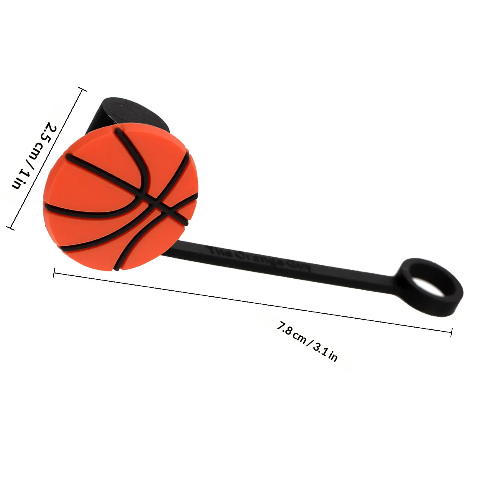 Reusable PVC Straw Covers 12 Pack Sports Ball Straw Toppers Dustproof Splashproof for Picnic Party Outdoor