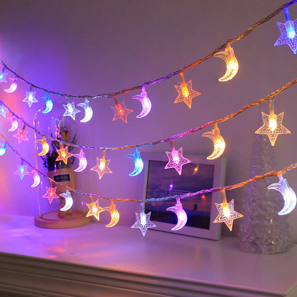 1pc 3m Star & Bubble Ball Fairy Lights - Ideal For Room, Birthday, Party, Wedding Decoration, Gift