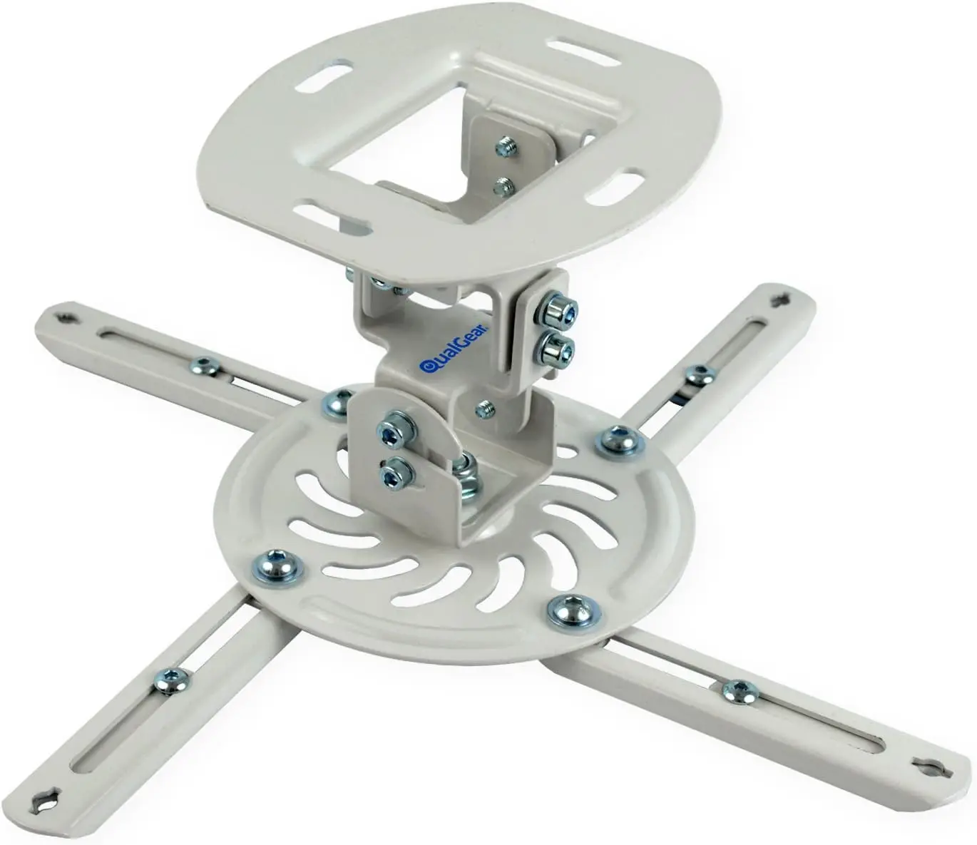 

Projector Ceiling Mount with Horizontal & Vertical Adjustment, Easy Installation, Cable Management, Durable White