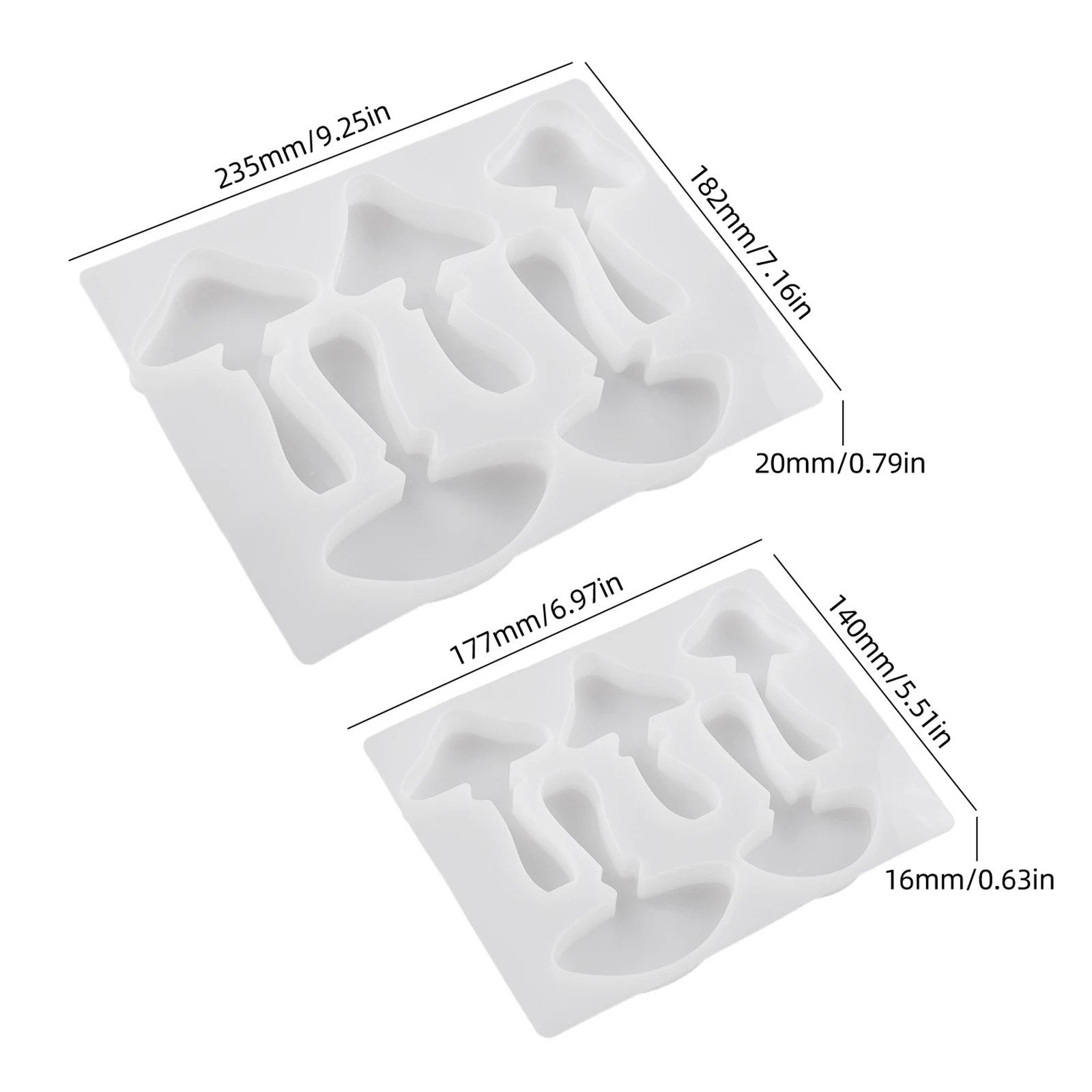 الفطر قالب من السيليكون شمعة الروائح الصابون زخرفة ديكور DIY بها بنفسك الجبس الخرسانة الاسمنت راتنجات الايبوكسي قالب الحرف صنع أدوات #6