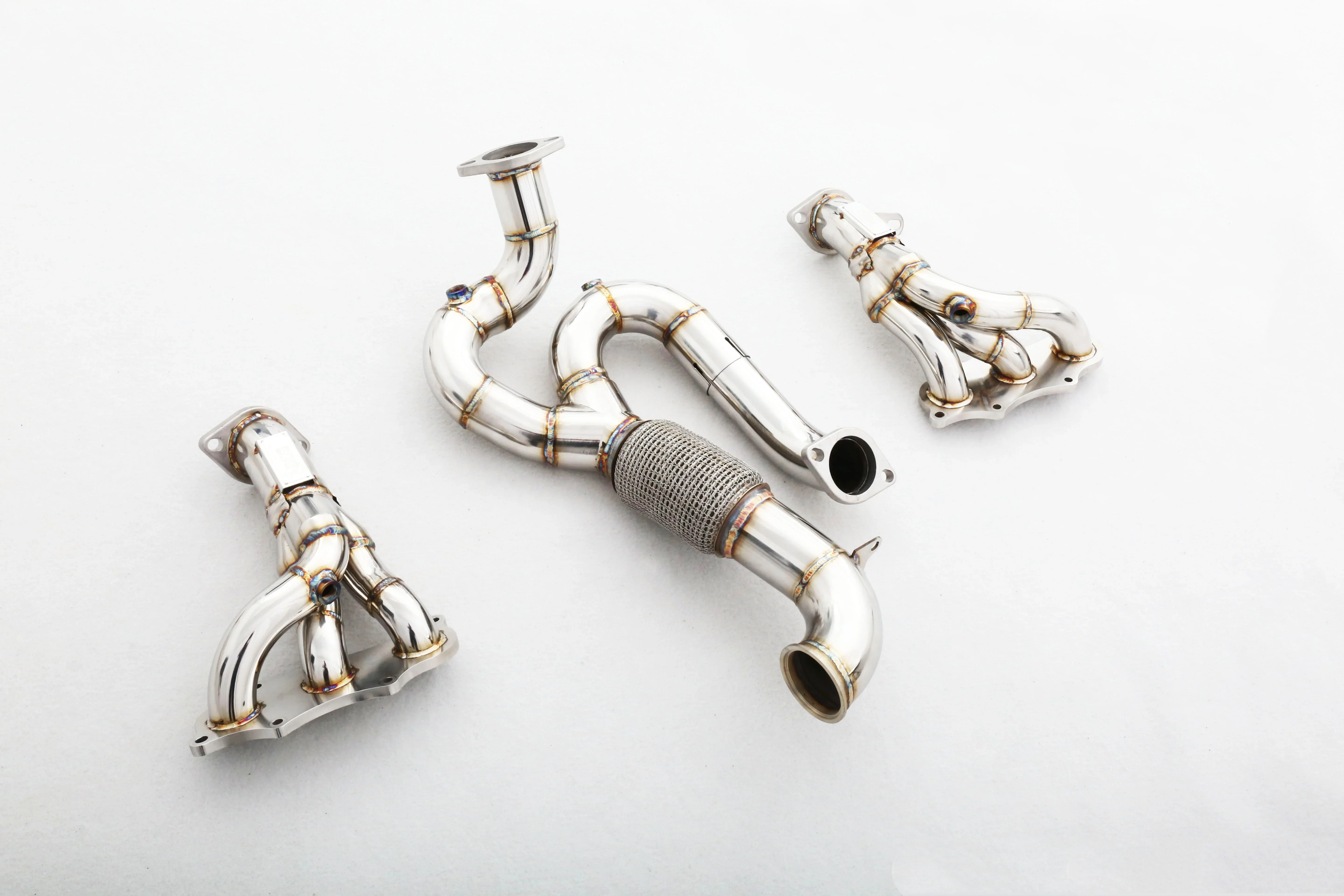 Custom 304 Stainless Steel Catless Decat Manifold & Front Pipe Downpipe Exhaust System Designed Specifically for