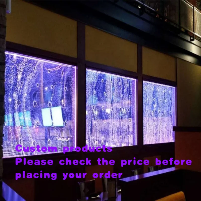 custom.Custom Made Acrylic Coastal Theme Cafe Design Features Wall Bubble Panel RGB LED Lighting Wireless/Remote Fra