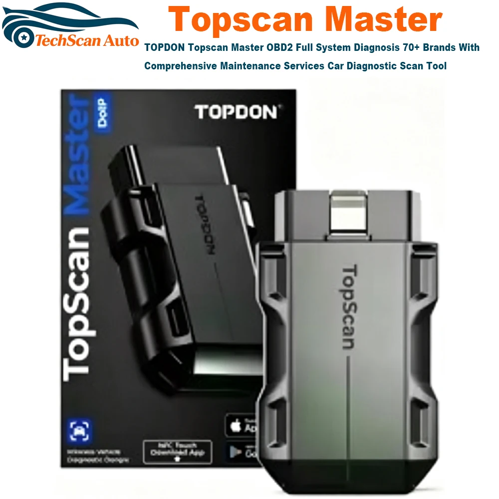 TOPDON Topscan Master OBD2 Full System Diagnosis 70+ Brands With Comprehensive Maintenance Services Car Diagnostic Scan Tool