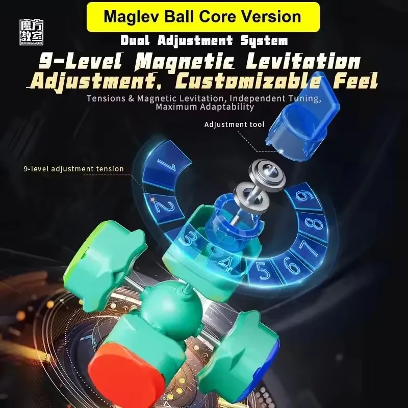 Moyu rs3m v5 3x3 cubo de velocidade mágica magnética profissional brinquedos fidget rs3 m 2023 v5 cubo mágico quebra-cabeça