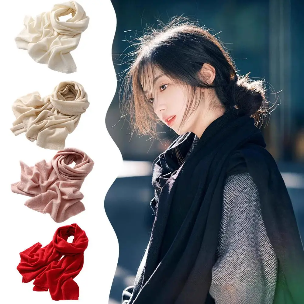 

100% Cashmere Women's Scarf Winter Scarves Long Scarf Luxury Neck Warmer Fashion Lightweight Women & Men Neck Gaiter Knit Wrap
