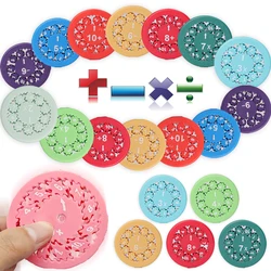 Math Fidget Spinners 9-piece Set of Math Fingertip Gyro Teaching Calculation Arithmetic Toys Children's Educational Tools