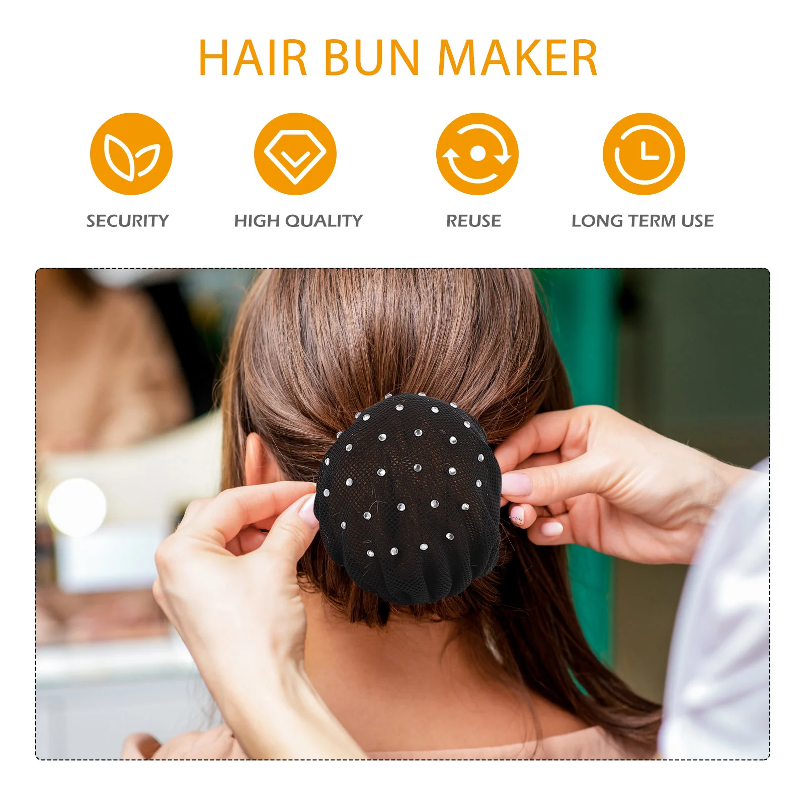 

4Pcs Hair Nets for Buns Pretty Lightweight Breathable Ballet Hair Accessories Perfect for Beach Wedding Garden Party Girls Women
