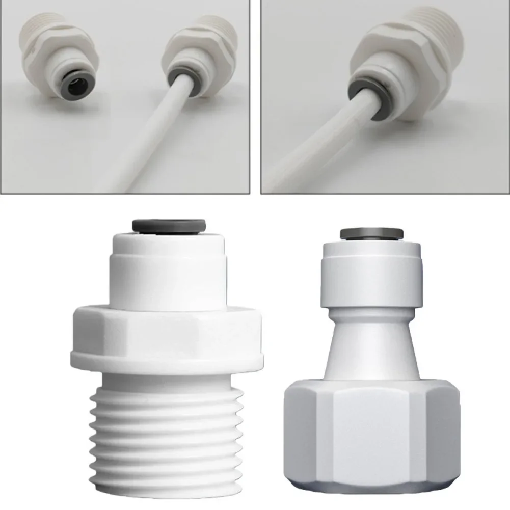 Water Fitting 1 4 To 1 2 Adapter Aquarium Maintenance Easy Install Water Adapter Long-lasting Construction Pack Of Two