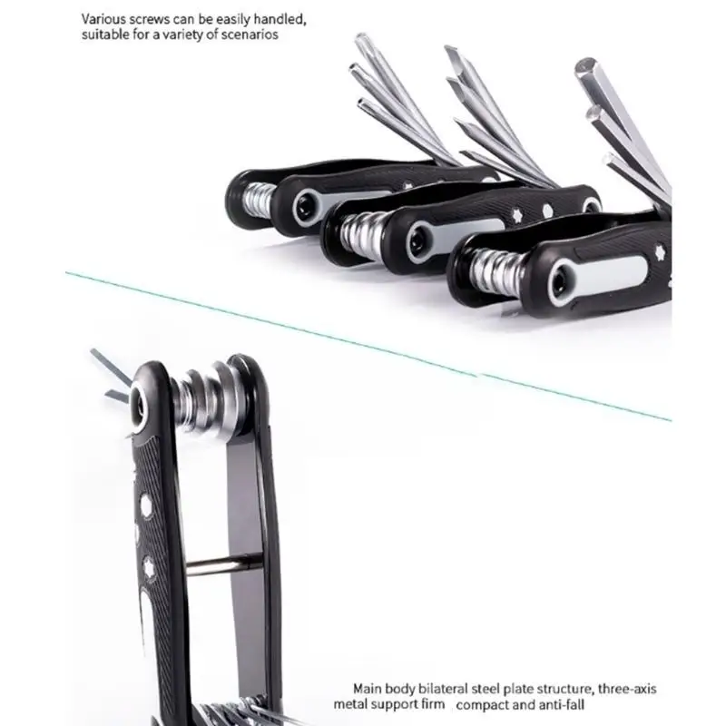 

652F Reliable Comprehensive Manual Folding Screwdriver Tool Set Suitable for Everyday Repairs Fixes Home And Professional Use