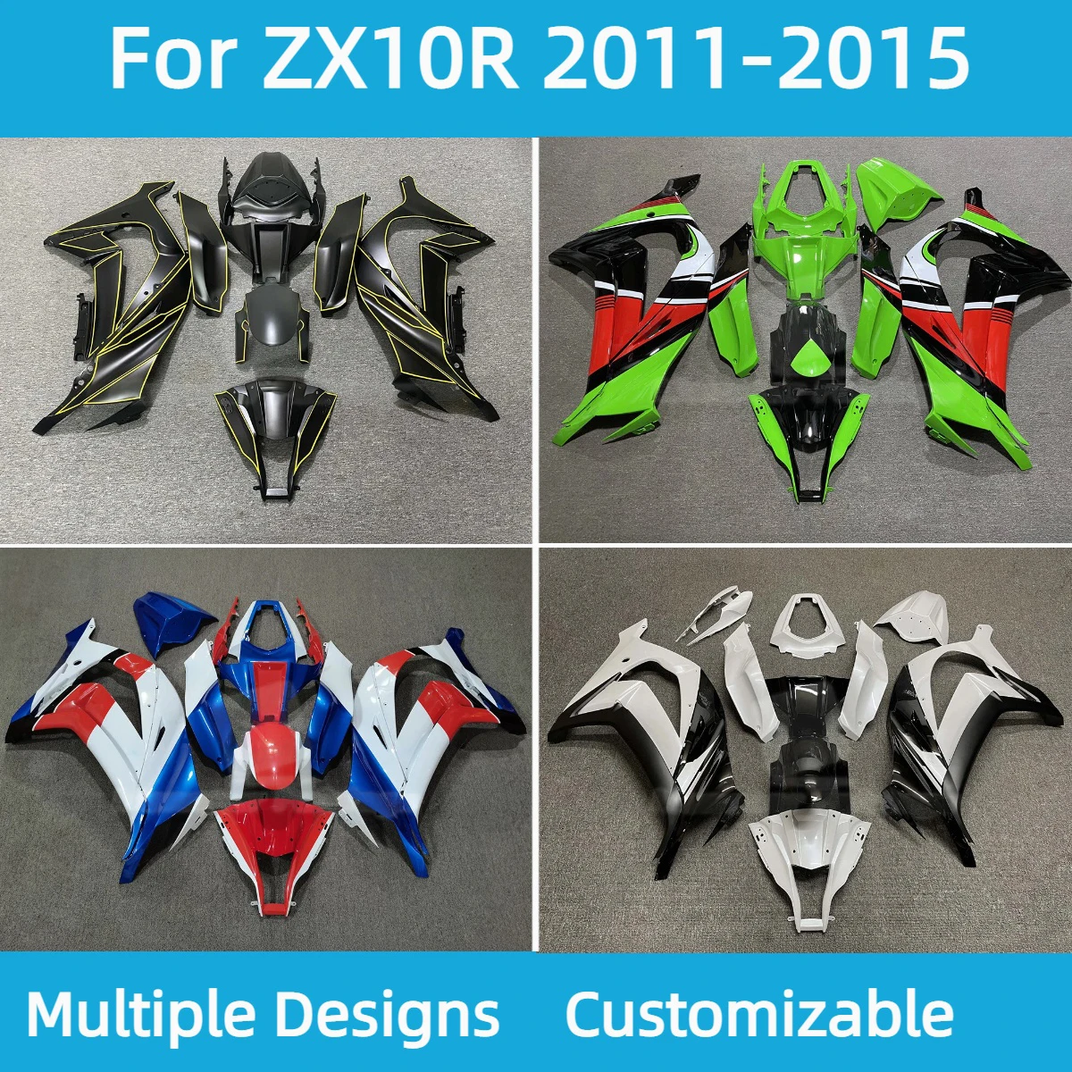Full Fairing Kit ZX10R 2011 2012 2013 2014 2015 Motorcycle
