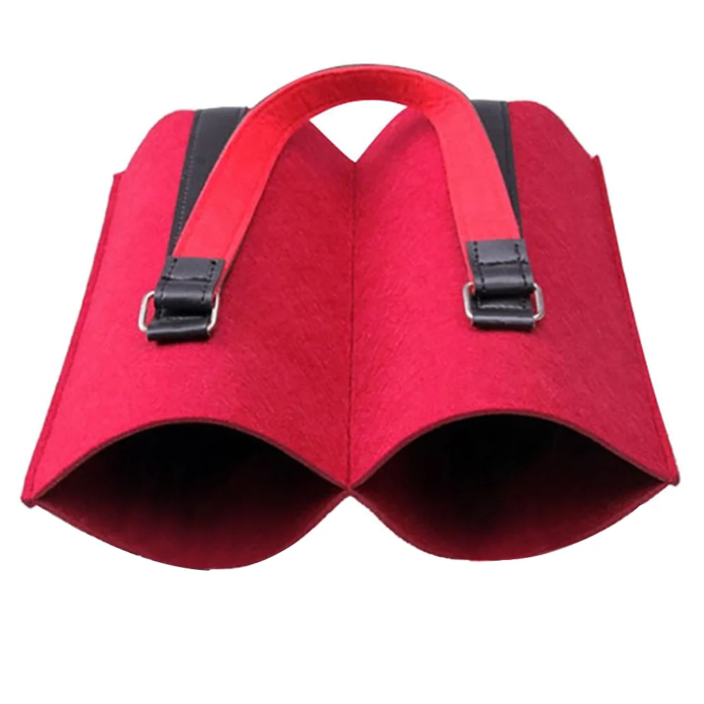 Sac fourre-tout en feutre rouge réutilisable, sac à main HI, sacs à main de bonbons, Noël, haut de gamme