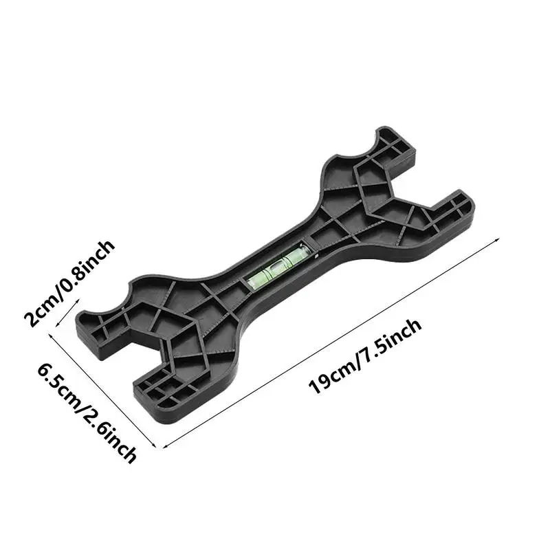 Multifuncional Double Head Shower Wrench, Chave De Banheiro Leve Para Torneira De Casa, Alta Densidade, Feito De Plástico