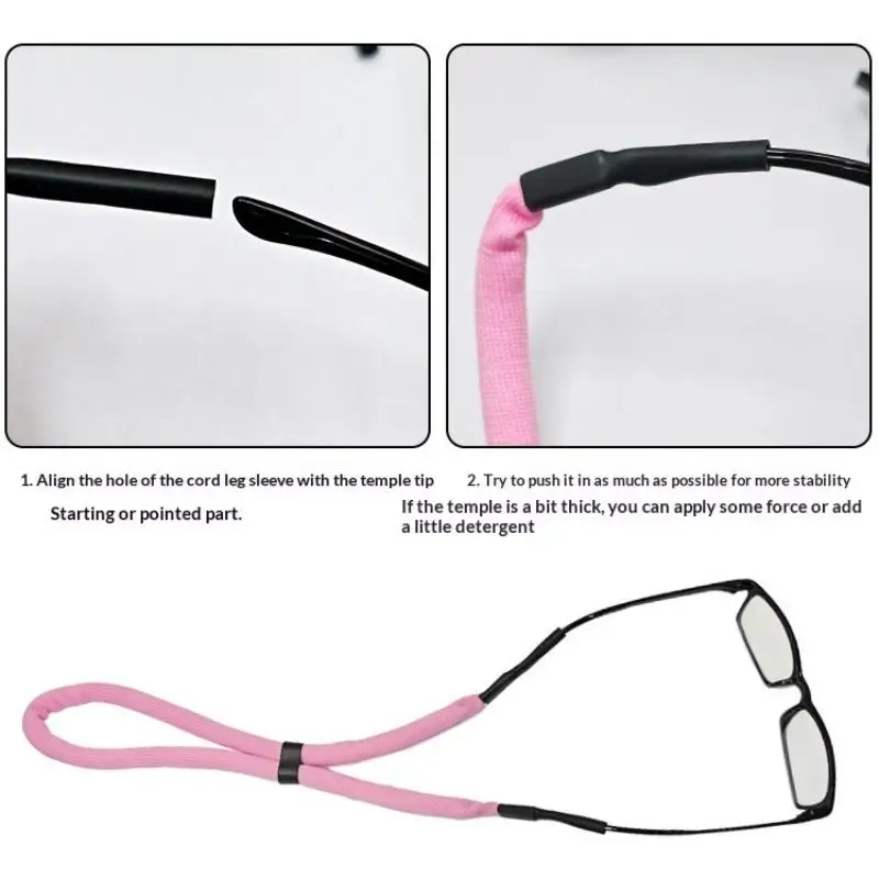 Schwimmfähiger Schaumstoff-Brillenriemen, verstellbares Anti-Verlust-Brillenband für Schwimmen, Surfen, Rafting und Wassersport – Detail 7