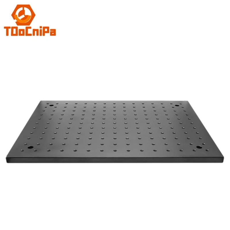 200mm Optical Breadboard Black Anodized Aluminum M6 Tapped Mounting Holes Optical Flat Optical Plate