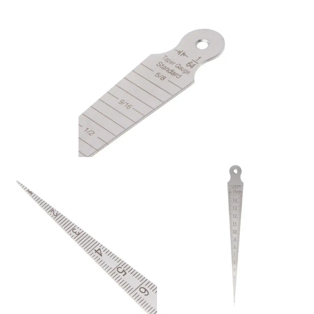  1-15mm Stainless Steel Taper Gauge for Diameters of Small Holes/Slots Accurate