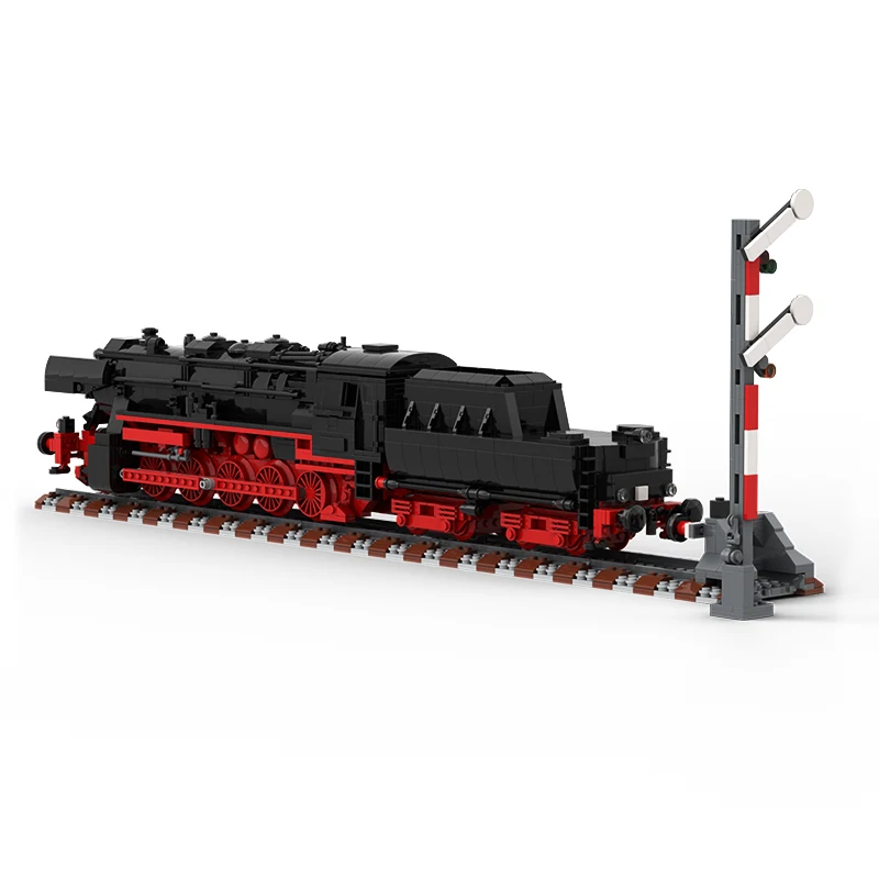 

MOC-25554 German Class 52.80 Steam Locomotive Soviet Railway Track High-tech Brick Building Block Toy Children's Gift Toy