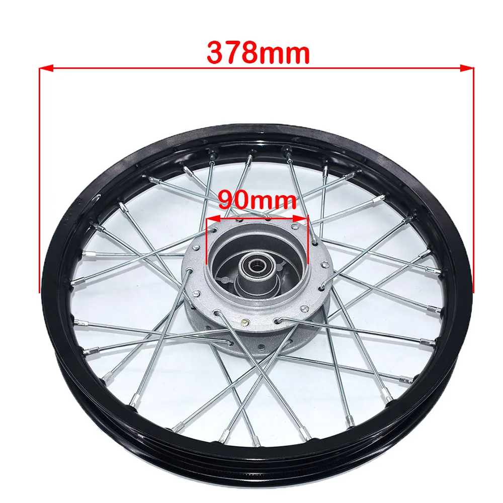 1.40-14 Inch Front Drum Brake Aluminum Alloy Wheel Rims Circle Hub For Kayo CRF Dirt Pit Bike Motorcycle Motocross