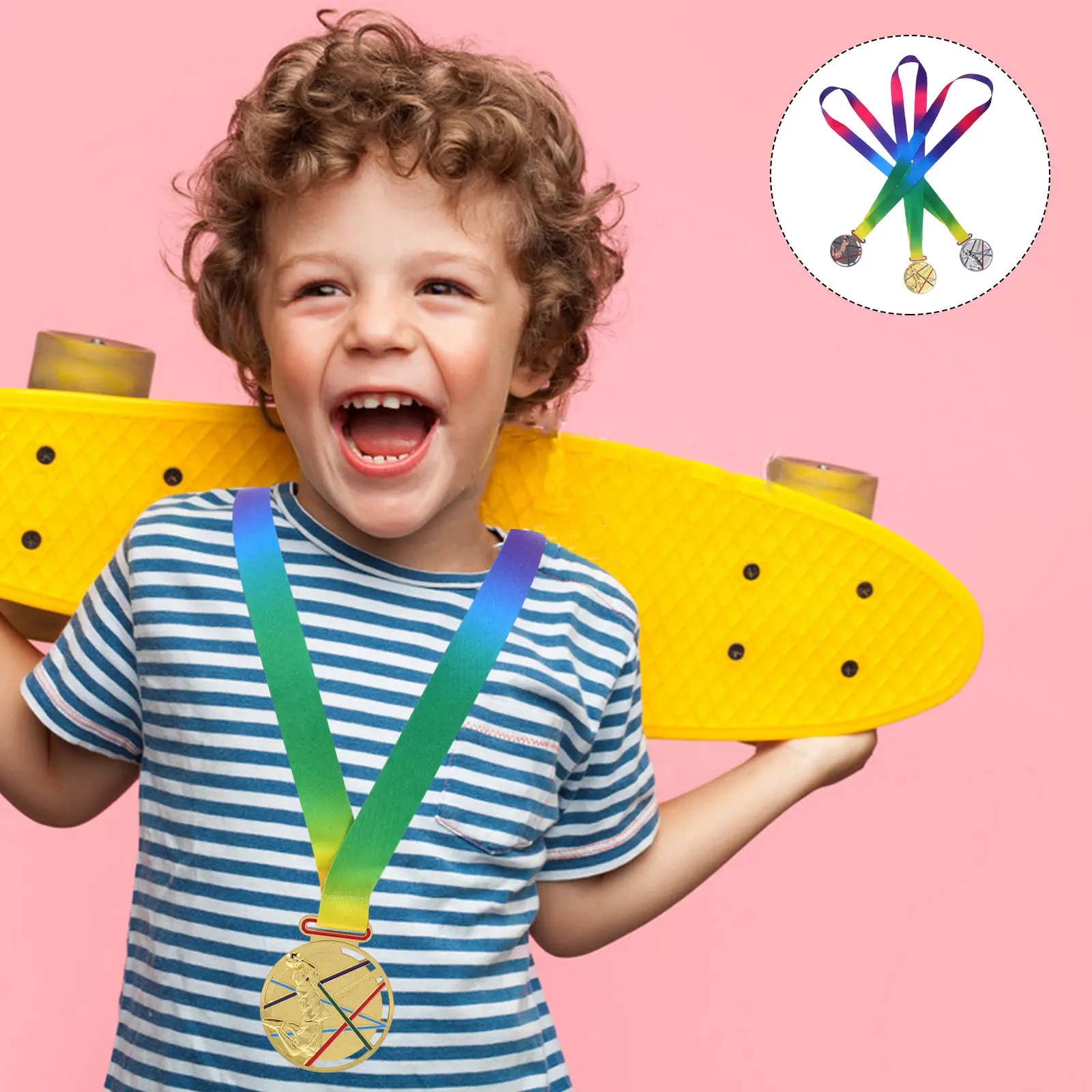 

Набор из 3 металлических баскетбольных медалей для гравировки, спортивные награды, золотые баскетбольные призы, тематический набор медалей