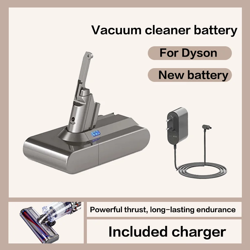 

8.0Ah suitable for Dyson V6 V7 V8 V10 rechargeable battery SV03-SV09 SV10 SV11 SV12 SV14 SV15 DC58 DC62 vacuum cleaner battery