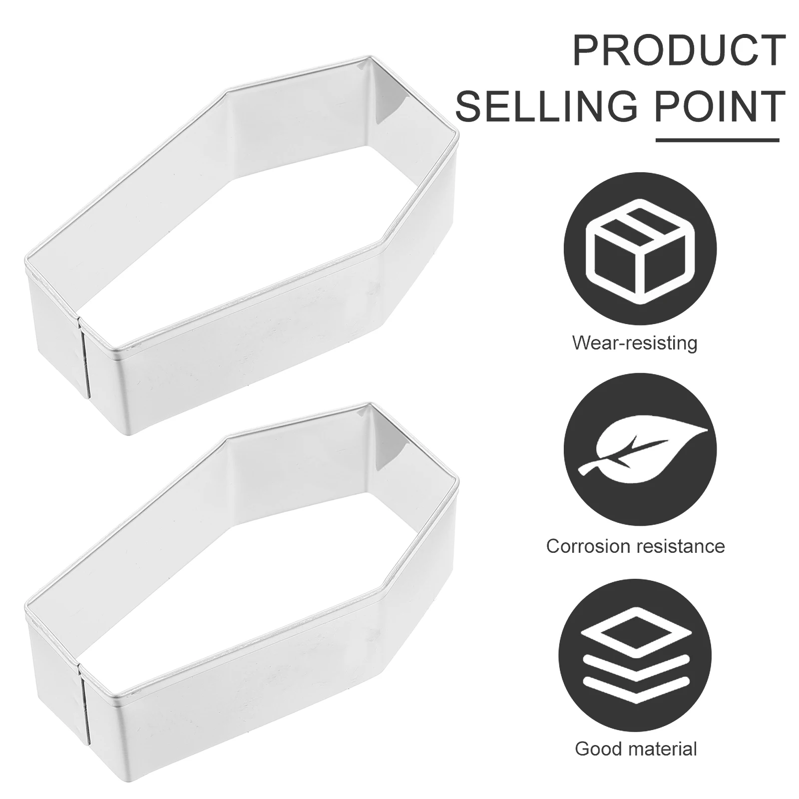 

5 Pcs Biscuit Mold Baking Supplies Kitchenware Square Shaped Biscuits