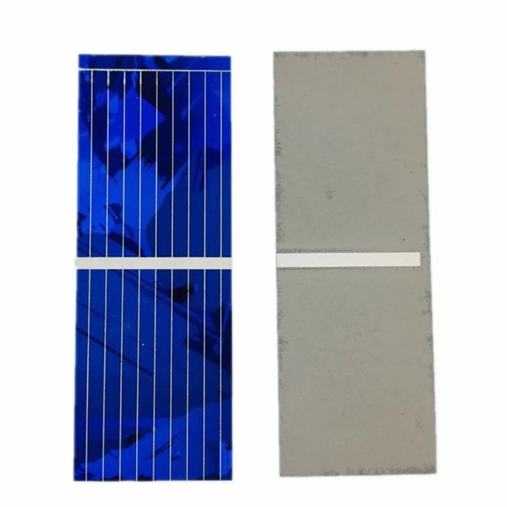 100 sztuk Mini 0.5V 320mA Panel słoneczny 52*19mm polikrystaliczny moduł kolorowych ogniw słonecznych DIY ogniwo słoneczne ładowarka samochodowa