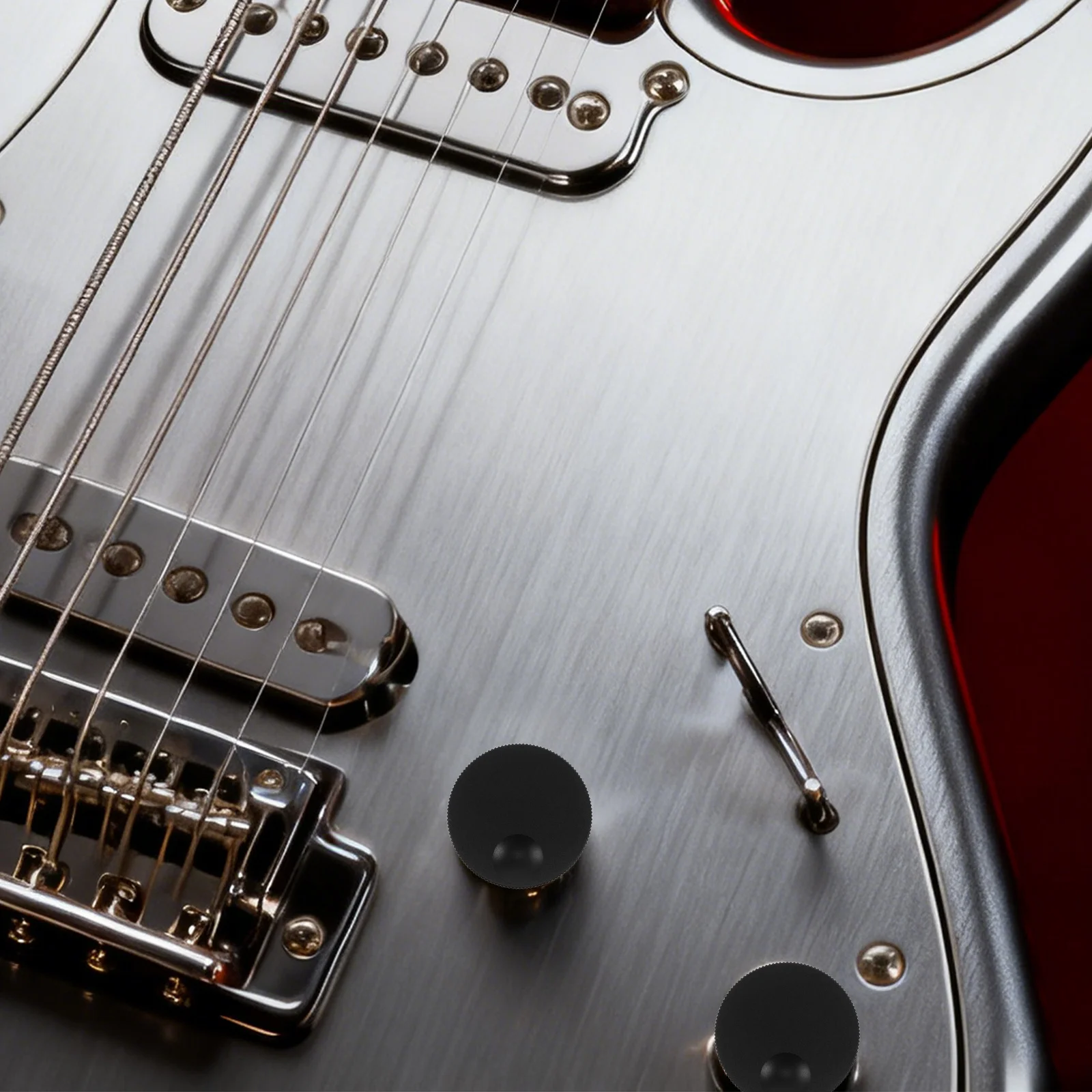 

2Pcs Solid Aluminum Alloy Potentiometer Knob 32x13mm Precision Volume Control Replacement for Electric Guitar Bass Audio