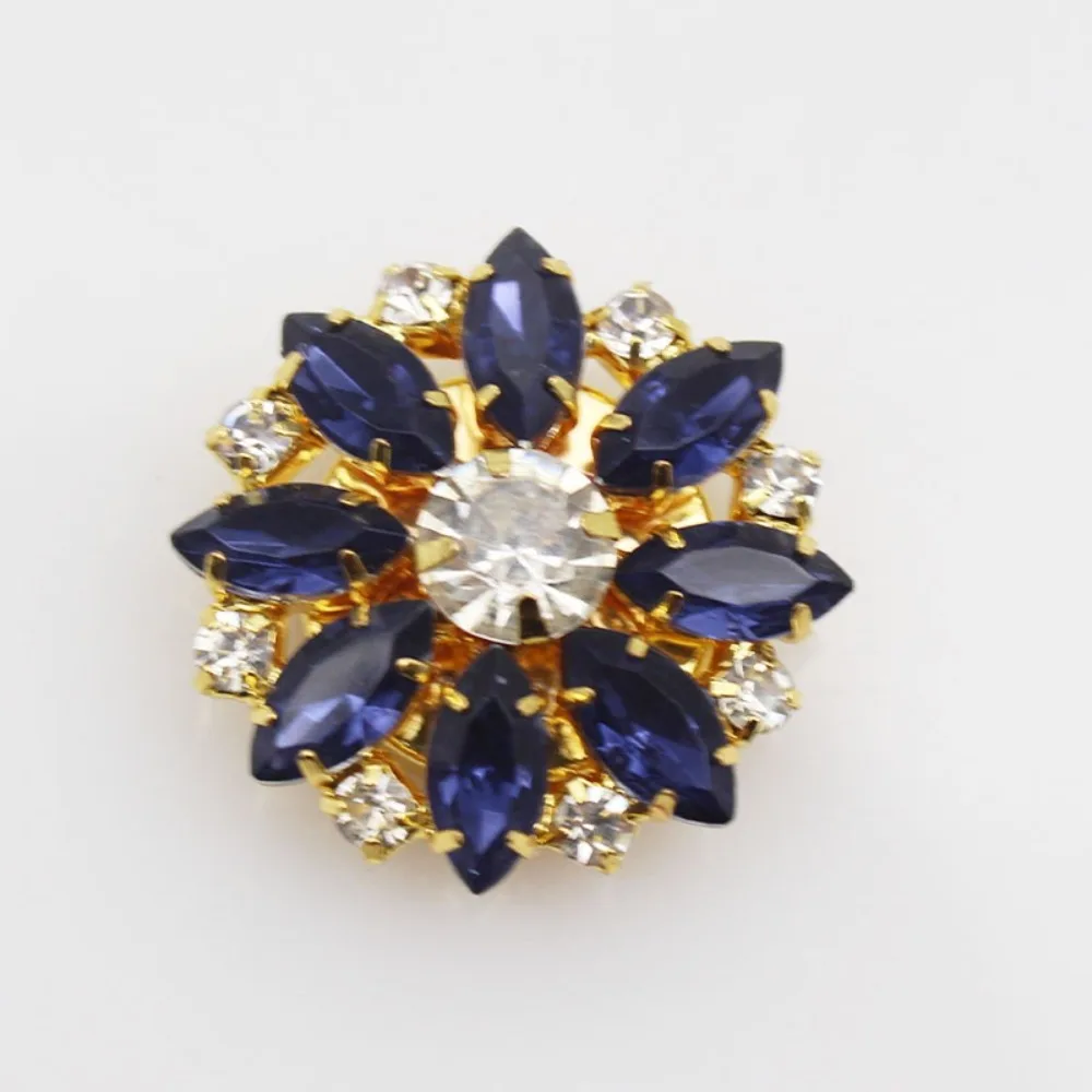 

Чехол на пуговицы со стразами, аксессуары «сделай сам», запонки с цветком из сплава, коробка на пуговицах рубашки для украшения рубашки, платья