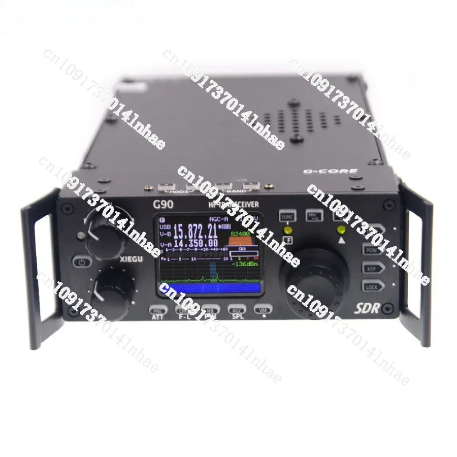 SSB CW AM  SSB G90 0.5-30MHz 20W Amateur Radio SDR Frame  Built-in Automatic Antenna Tuner