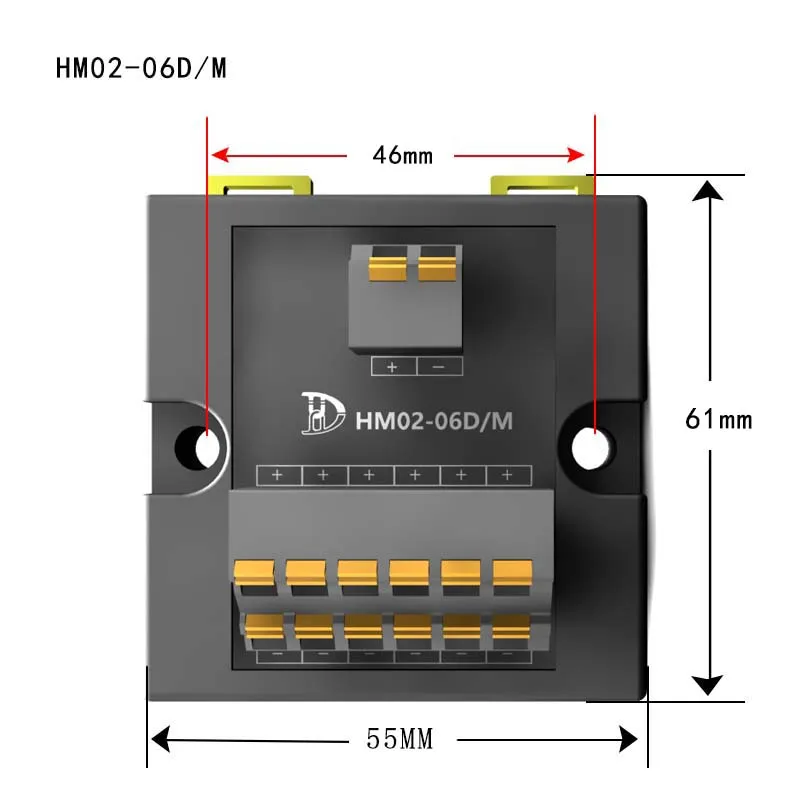 Din Rail Spring Terminal block Expansion Module Power Supply Common Terminal Branch Terminal Block