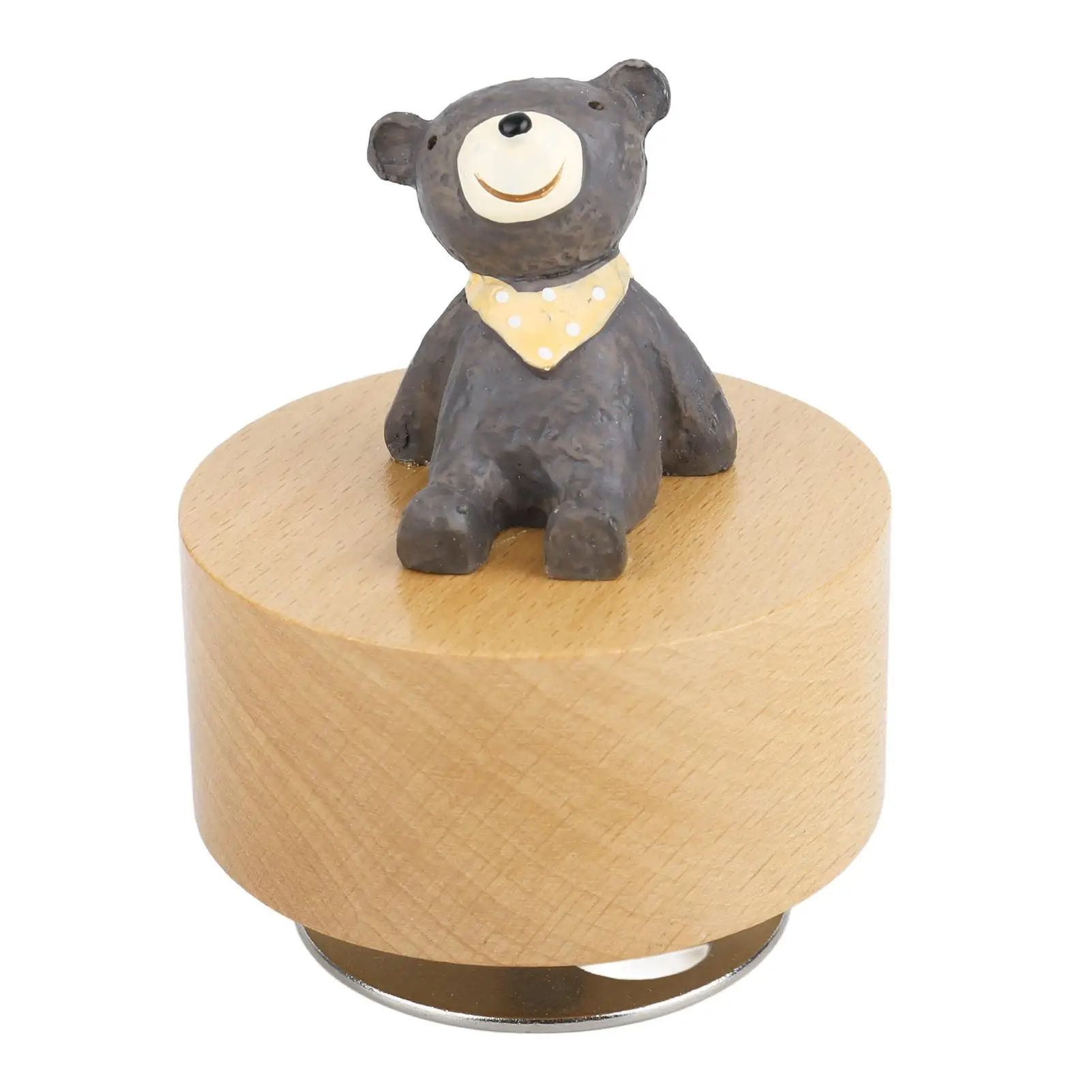 

Exquisite Round Animal Music Box - Durable Wooden Melodies for kids & Family, Perfect Office Decor