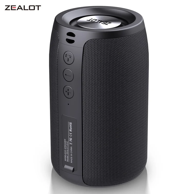 

Zealot S32 Portable Bluetooth Speaker Bass Wireless Subwoofer Powerful Waterproof Sound Box Support TF, TWS, USB Flash Drive