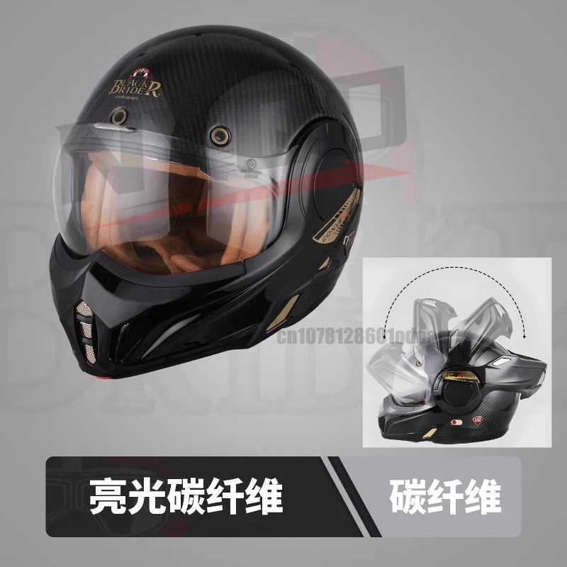 

BEON motorcycle helmet men's women's rear flip up motorcycle winter anti fog motorcycle full helmet all season ECE certification