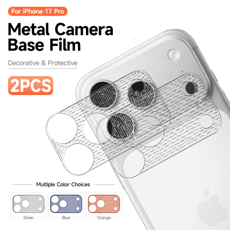 2 PCS Lens Protector for iPhone 17 Pro/17 Pro Max, Hollow Metal Lens Protector,Dust-Proof, Full-Coverage, Anti-Fall Anti-Scratch