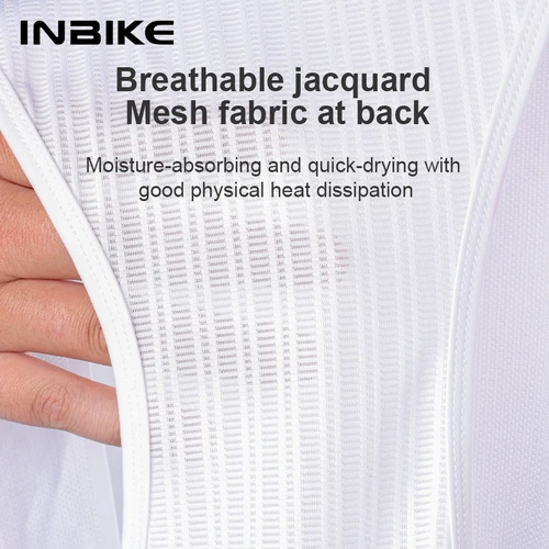 Imagen 2 del producto INBIKE, pantalones cortos con pechera para ciclismo para hombre, pantalones cortos acolchados 3D para bicicleta de montaña, pantalones cortos para ciclismo de carretera, pantalones cortos para bicicleta, medias con protección UV