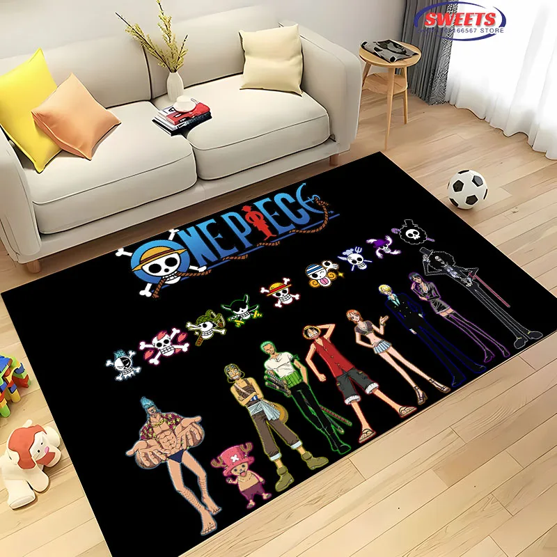 3D Pringting Cartoon 0NE P-P1ECE Carpet for Living Room Kid's Bedroom Sofa Doormat Kitchen Floor Tapete Anti-slip Decor Alfombra