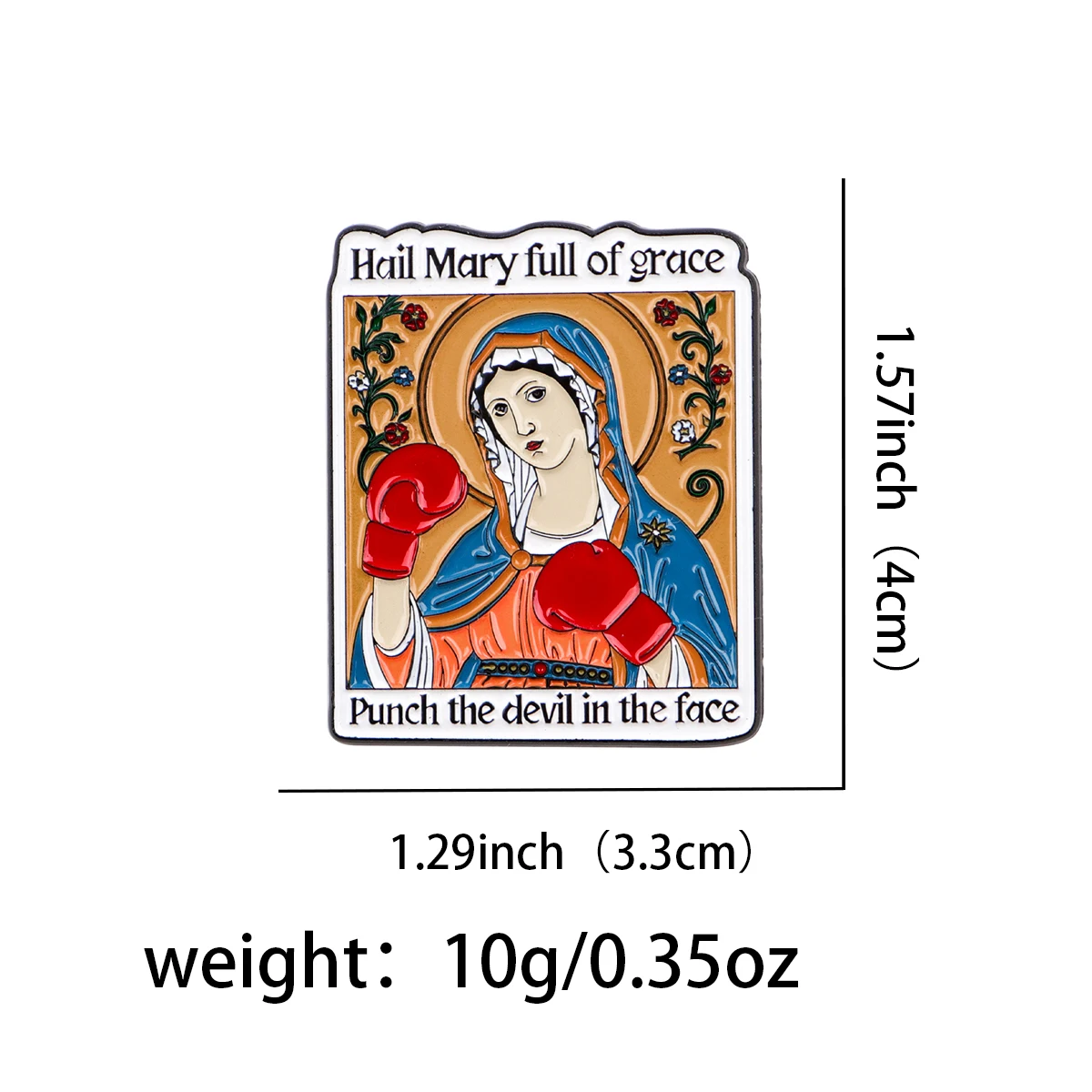 Cartoon Boxing Enamel Pin Jesus Brooch Pines Lapel Pins Badge on Backpack Clothing Accessories Fashion Jewelry Friends Gifts