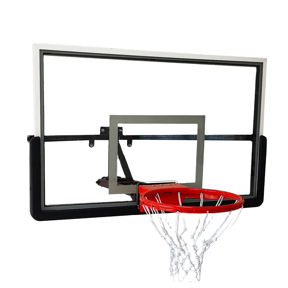 Excellent Value Height-Adjustable Wall Mounted Basketball Stand Great for Indoor and Outdoor Games