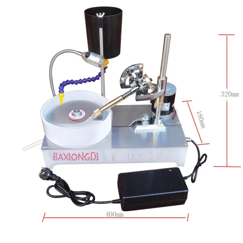 Precision Jewelry Stone Polishing Machine Molding Machine Gem Faceting Machine DC Stepless Speed Gem Angle Grinder